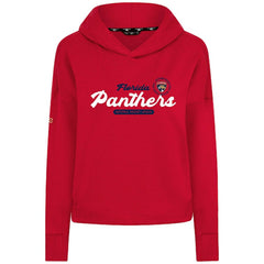 Florida Panthers Levelwear Women's Sweet Monument Tri-Blend Cropped Pullover Hoodie