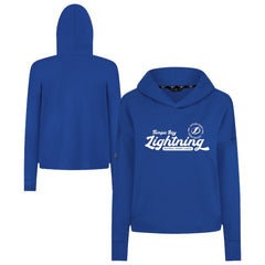 Tampa Bay Lightning Levelwear Women's Sweet Monument Tri-Blend Cropped Pullover Hoodie