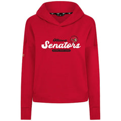 Ottawa Senators Levelwear Women's Sweet Monument Tri-Blend Cropped Pullover Hoodie