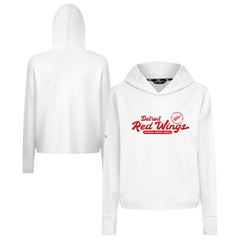 Detroit Red Wings Levelwear Women's Sweet Monument Tri-Blend Cropped Pullover Hoodie