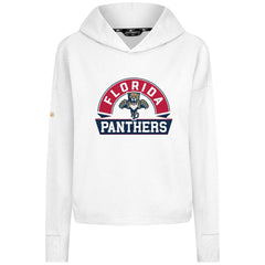 Florida Panthers Levelwear Women's Sweet Banner Arch Tri-Blend Cropped Pullover Hoodie