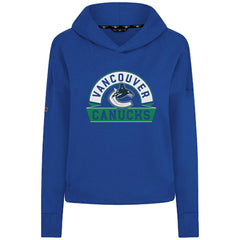Vancouver Canucks Levelwear Women's Sweet Banner Arch Tri-Blend Cropped Pullover Hoodie
