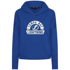Tampa Bay Lightning Levelwear Women's Sweet Banner Arch Tri-Blend Cropped Pullover Hoodie