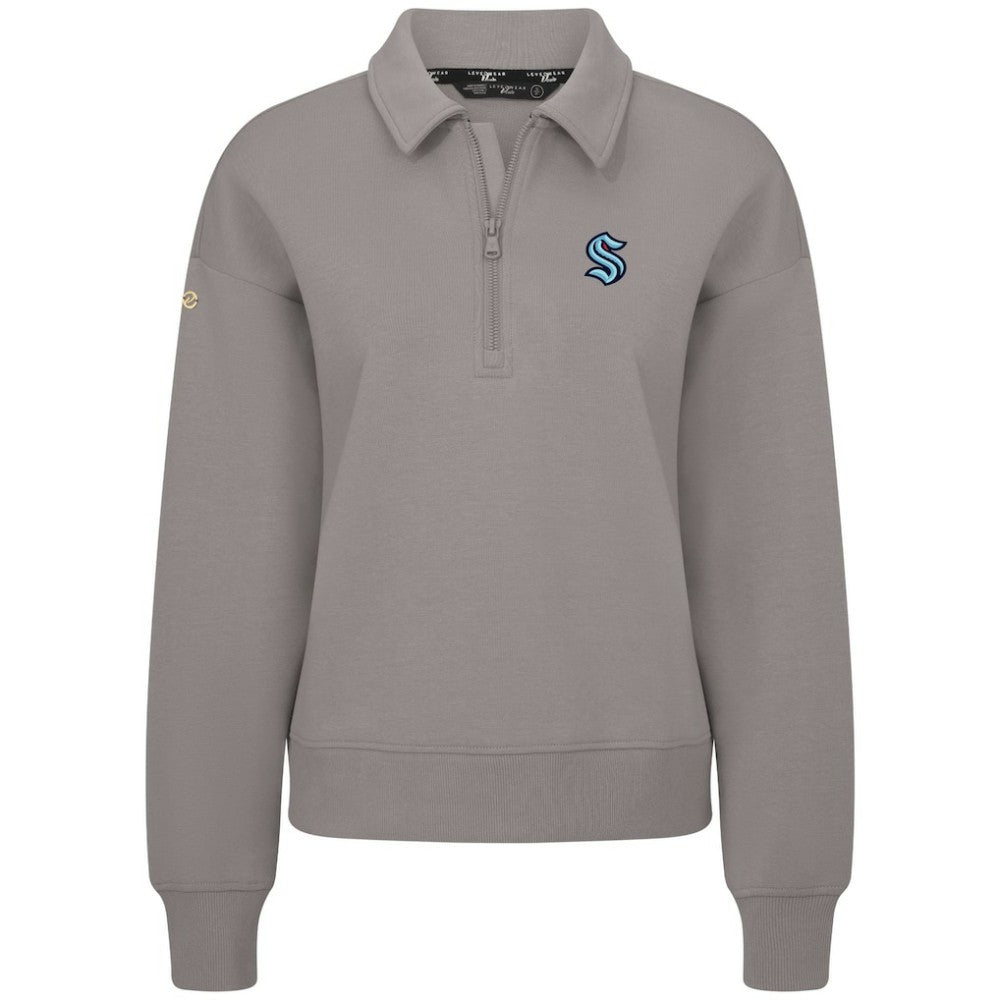 Seattle Kraken Levelwear Women's Canmore Quarter-Zip Pullover