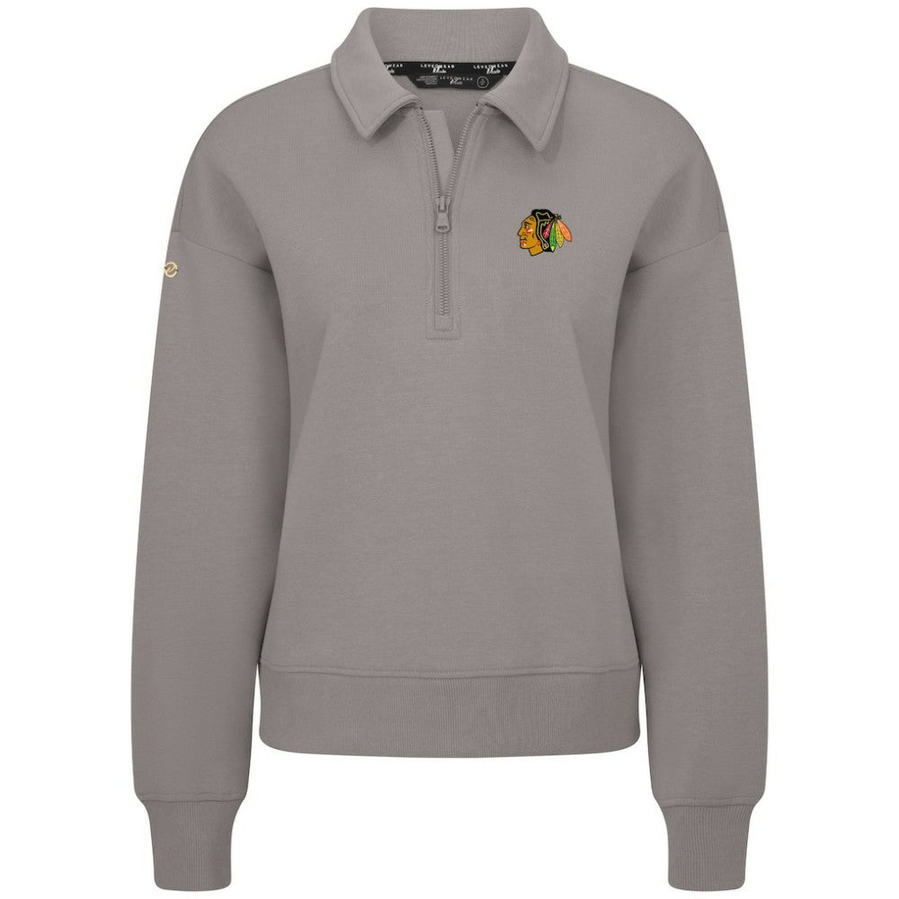 Chicago Blackhawks Levelwear Women's Canmore Quarter-Zip Pullover