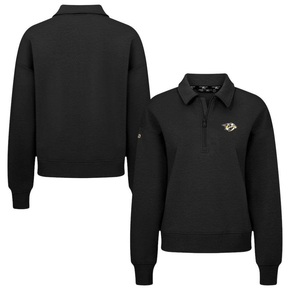 Nashville Predators Levelwear Women's Canmore Quarter-Zip Pullover