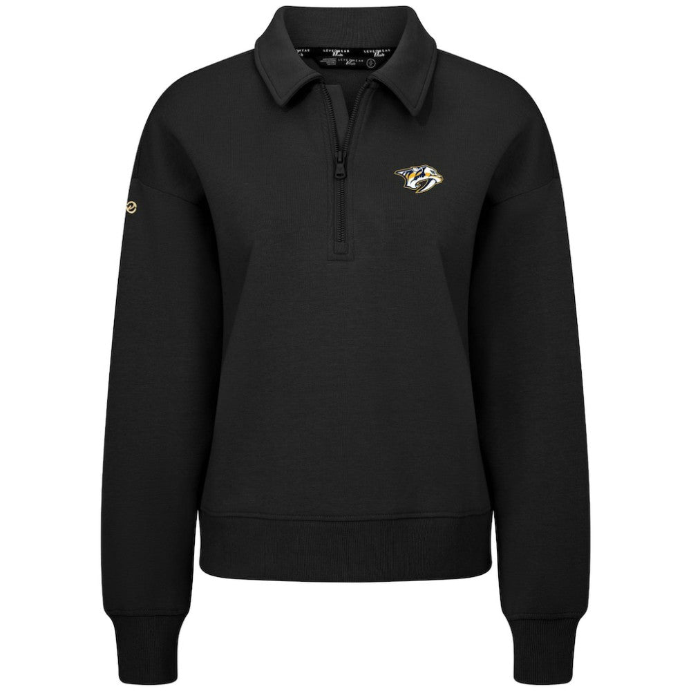 Nashville Predators Levelwear Women's Canmore Quarter-Zip Pullover