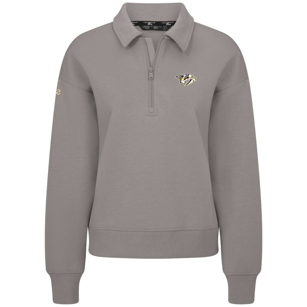 Nashville Predators Levelwear Women's Canmore Quarter-Zip Pullover