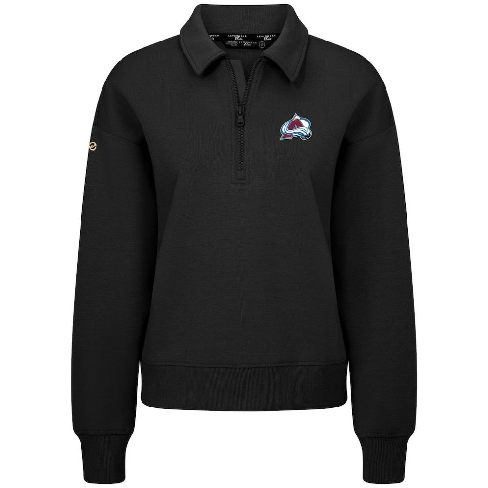 Colorado Avalanche Levelwear Women's Canmore Quarter-Zip Pullover