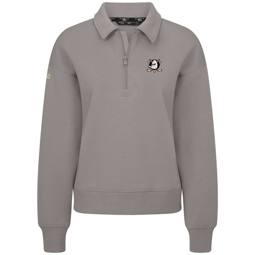 Anaheim Ducks Levelwear Women's Canmore Quarter-Zip Pullover