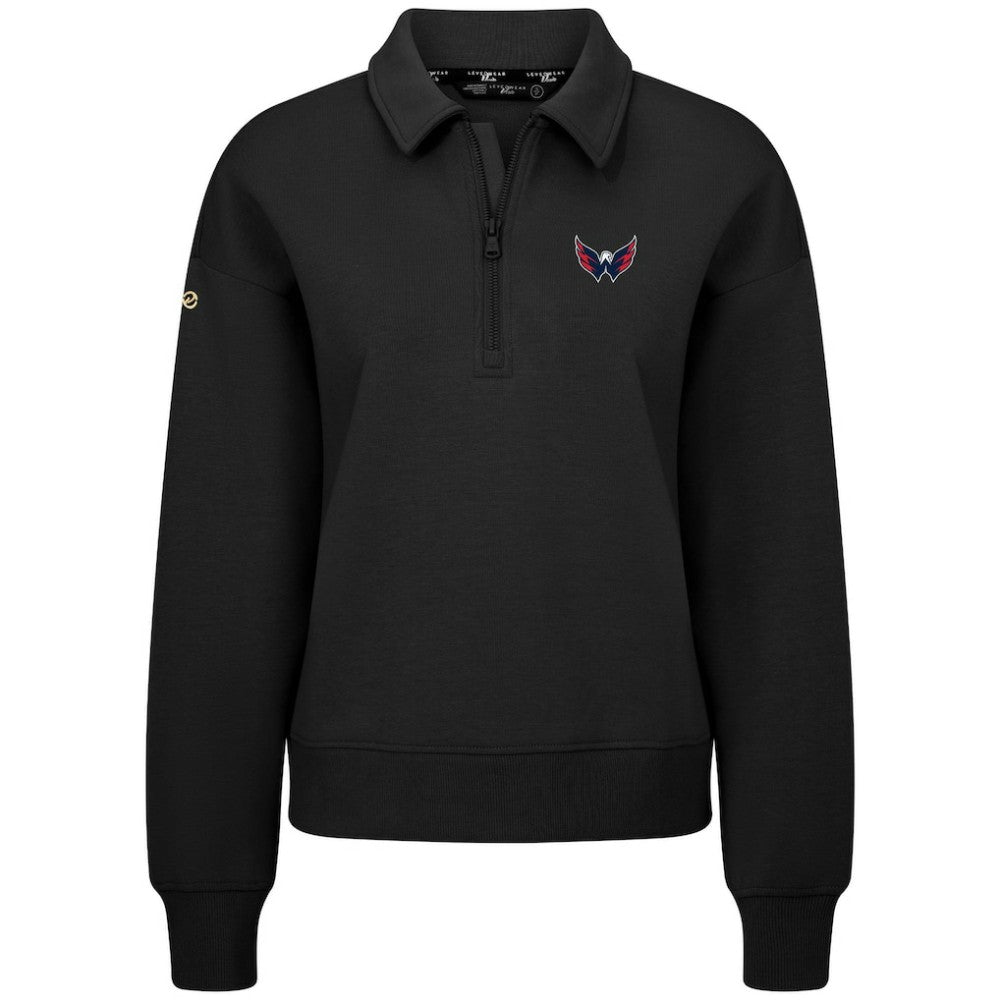 Washington Capitals Levelwear Women's Canmore Quarter-Zip Pullover
