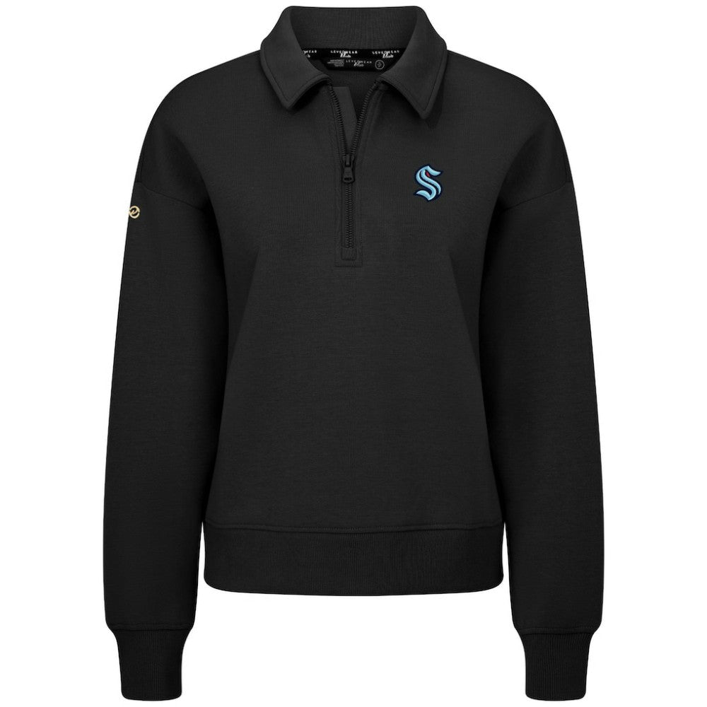 Seattle Kraken Levelwear Women's Canmore Quarter-Zip Pullover