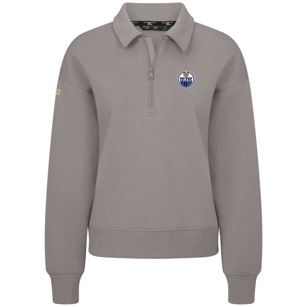 Edmonton Oilers Levelwear Women's Canmore Quarter-Zip Pullover