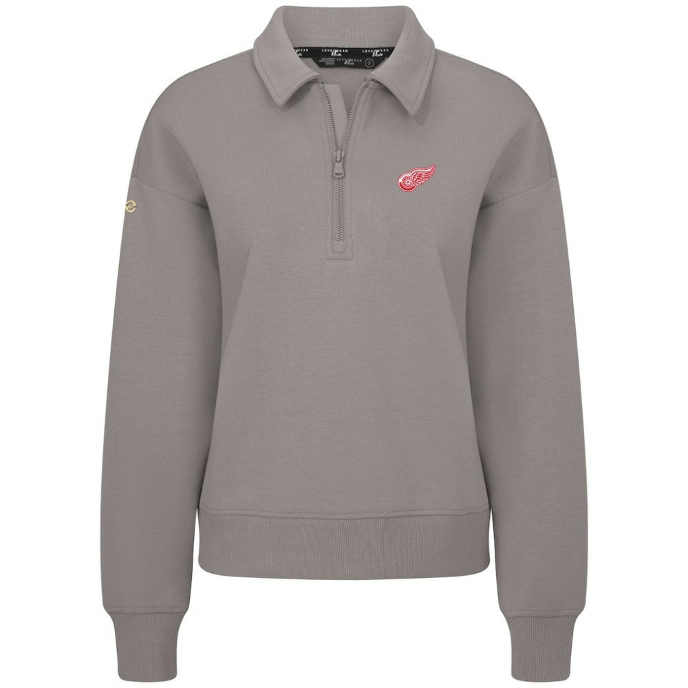 Detroit Red Wings Levelwear Women's Canmore Quarter-Zip Pullover