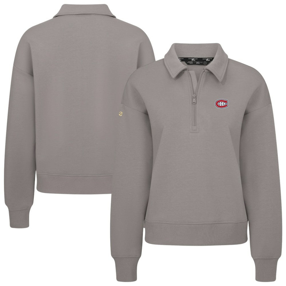 Montreal Canadiens Levelwear Women's Canmore Quarter-Zip Pullover