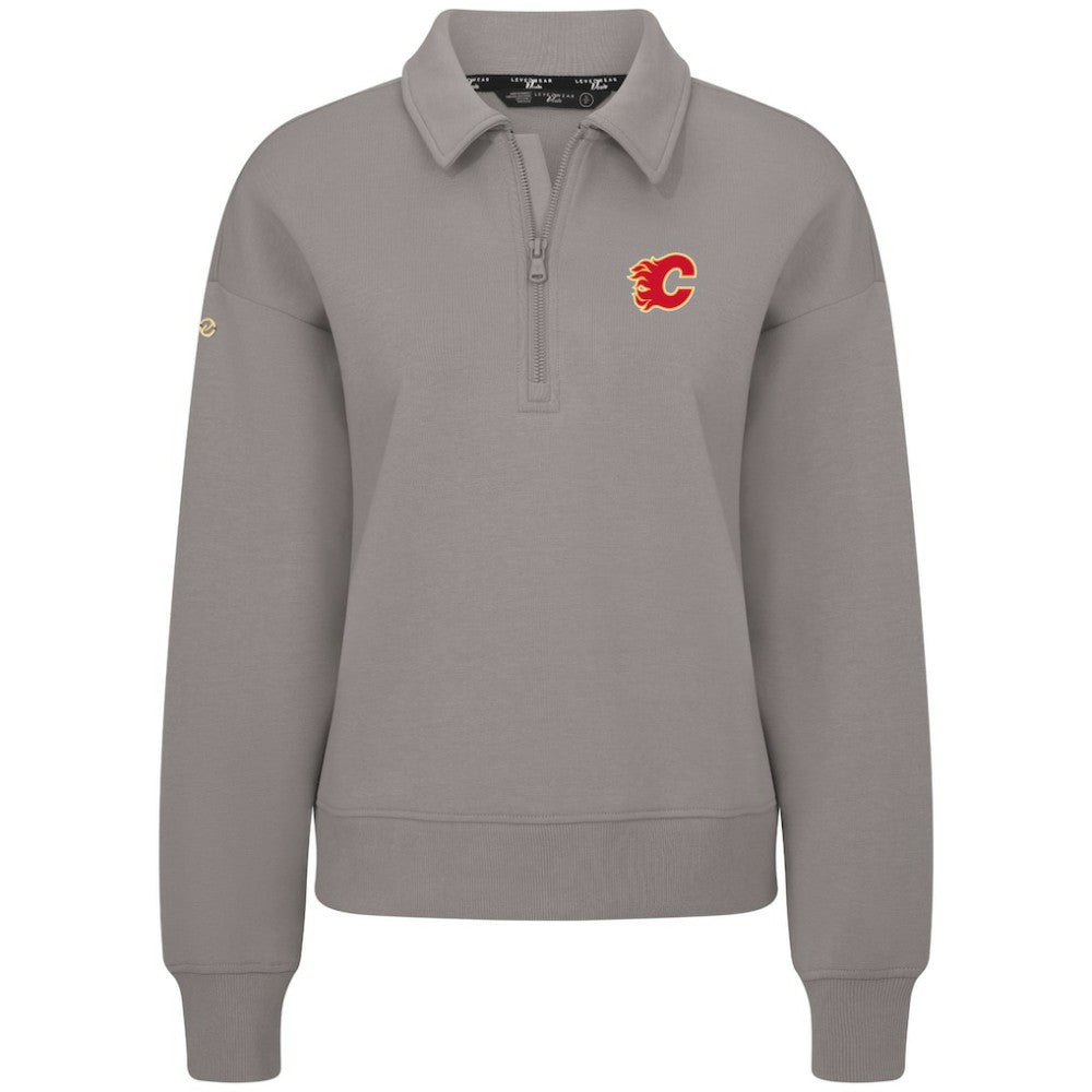 Calgary Flames Levelwear Women's Canmore Quarter-Zip Pullover