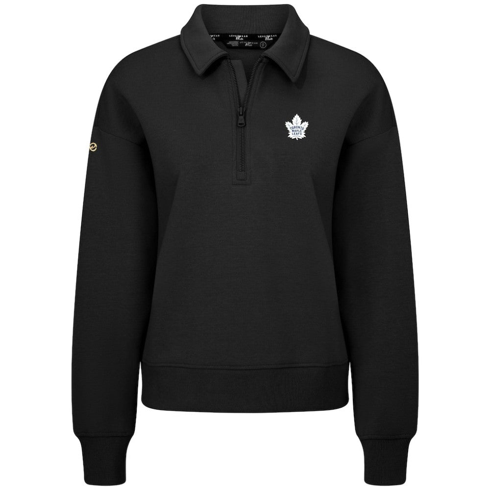 Toronto Maple Leafs Levelwear Women's Canmore Quarter-Zip Pullover