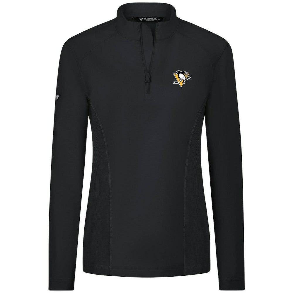 Pittsburgh Penguins Levelwear Women's Upright Quarter-Zip Pullover