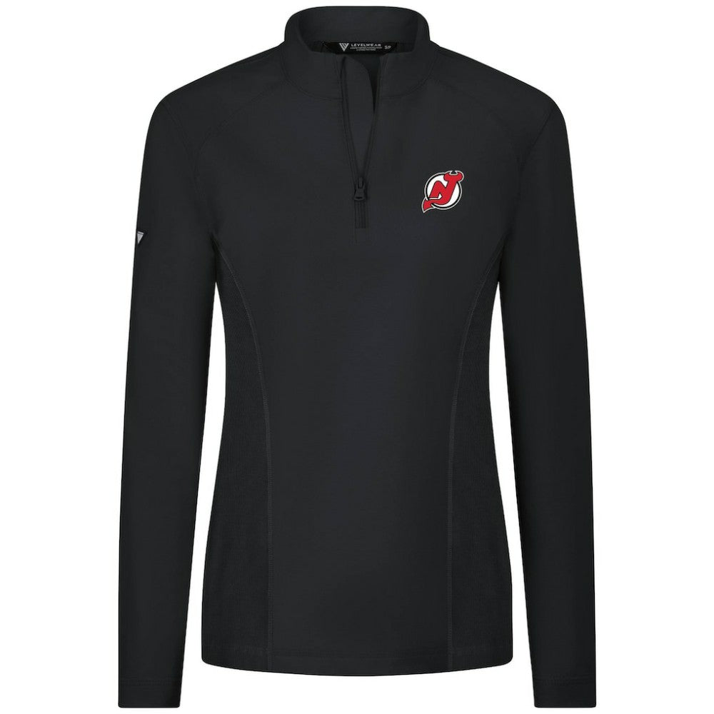New Jersey Devils Levelwear Women's Upright Quarter-Zip Pullover