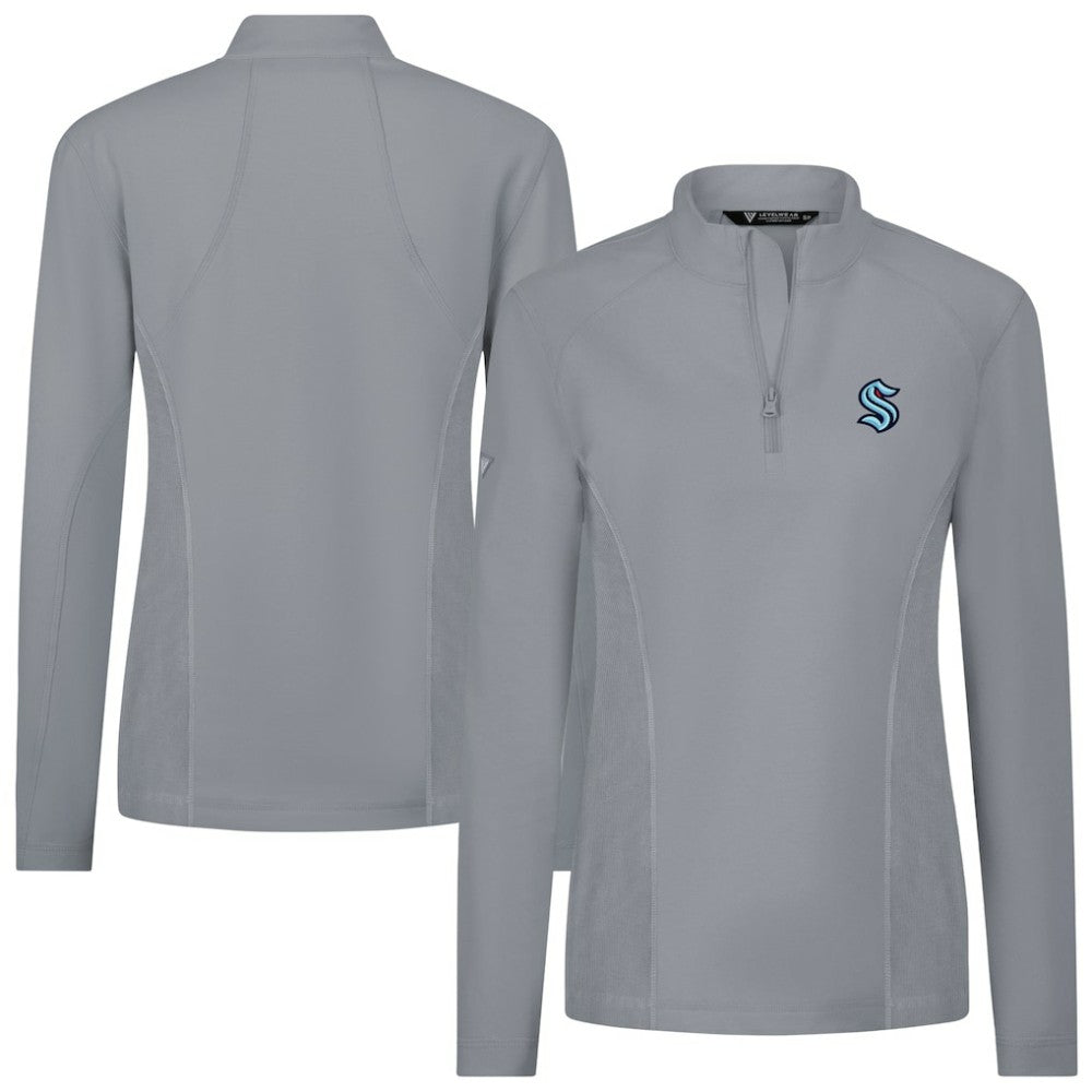 Seattle Kraken Levelwear Women's Upright Quarter-Zip Pullover
