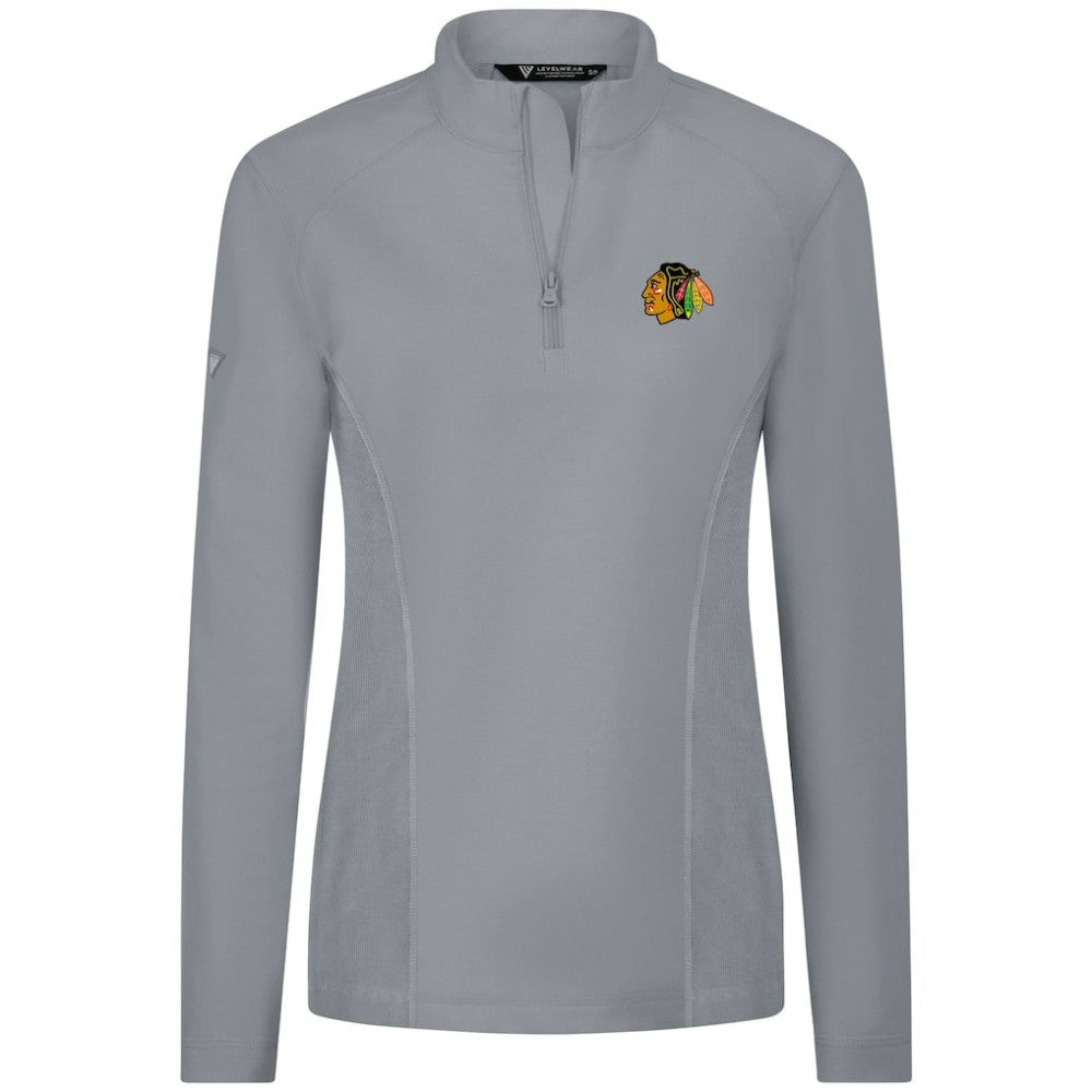 Chicago Blackhawks Levelwear Women's Upright Quarter-Zip Pullover
