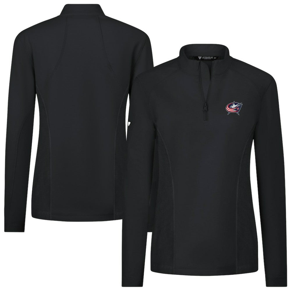 Columbus Blue Jackets Levelwear Women's Upright Quarter-Zip Pullover