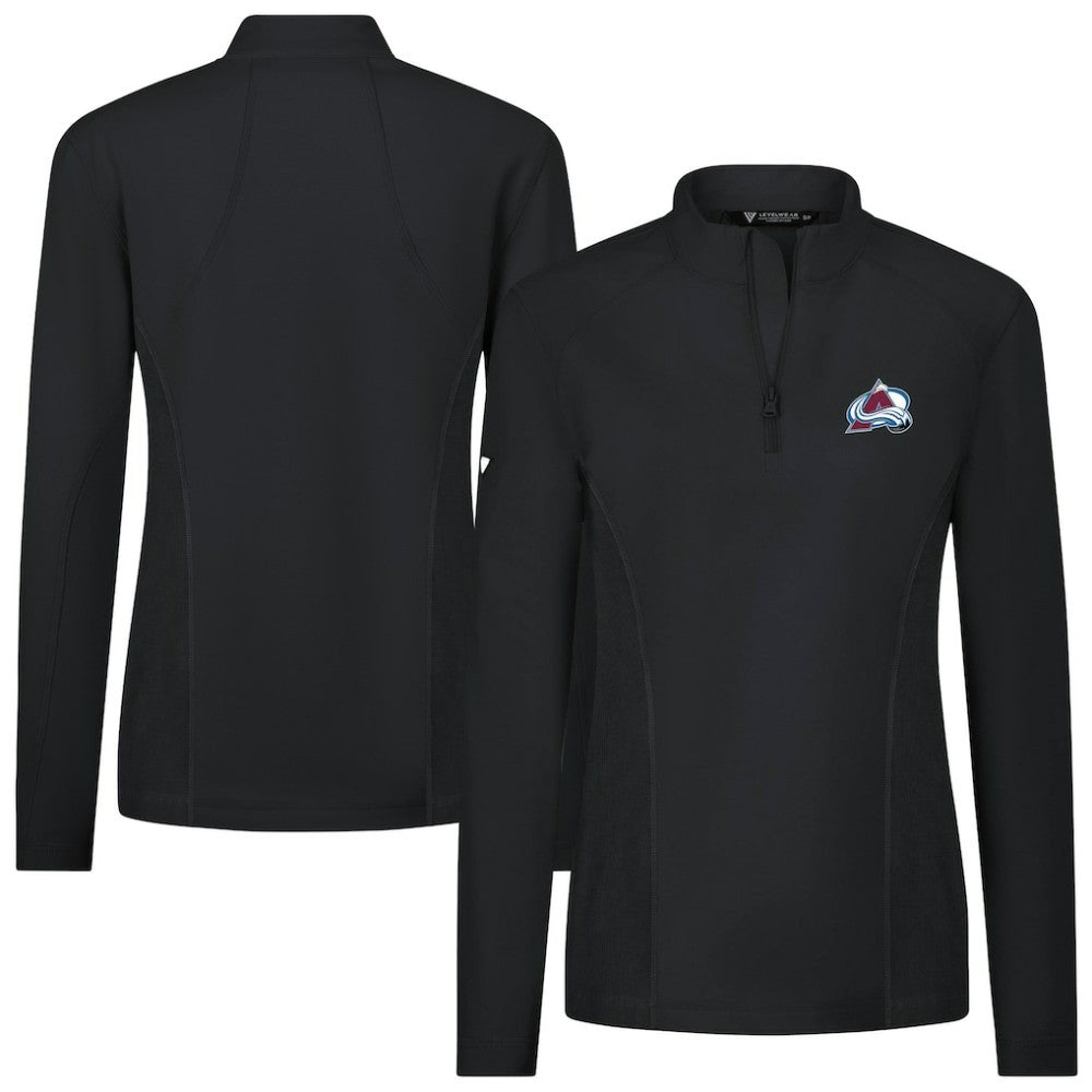Colorado Avalanche Levelwear Women's Upright Quarter-Zip Pullover