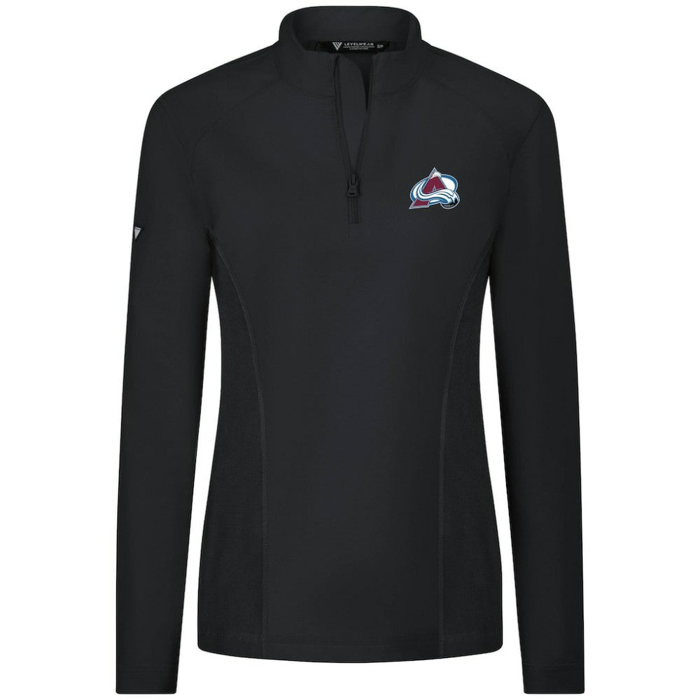 Colorado Avalanche Levelwear Women's Upright Quarter-Zip Pullover