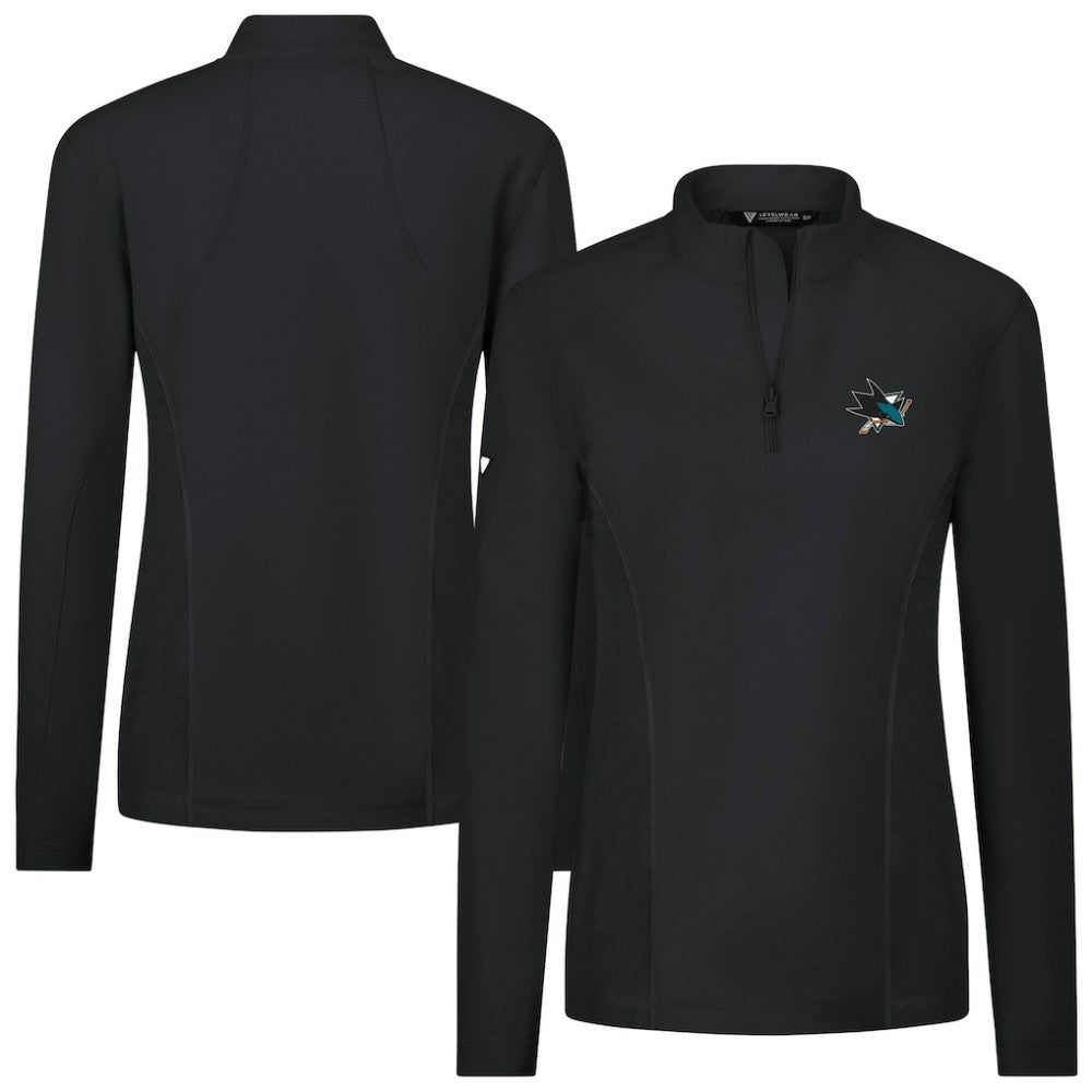 San Jose Sharks Levelwear Women's Upright Quarter-Zip Pullover
