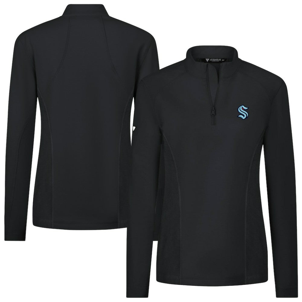 Seattle Kraken Levelwear Women's Upright Quarter-Zip Pullover