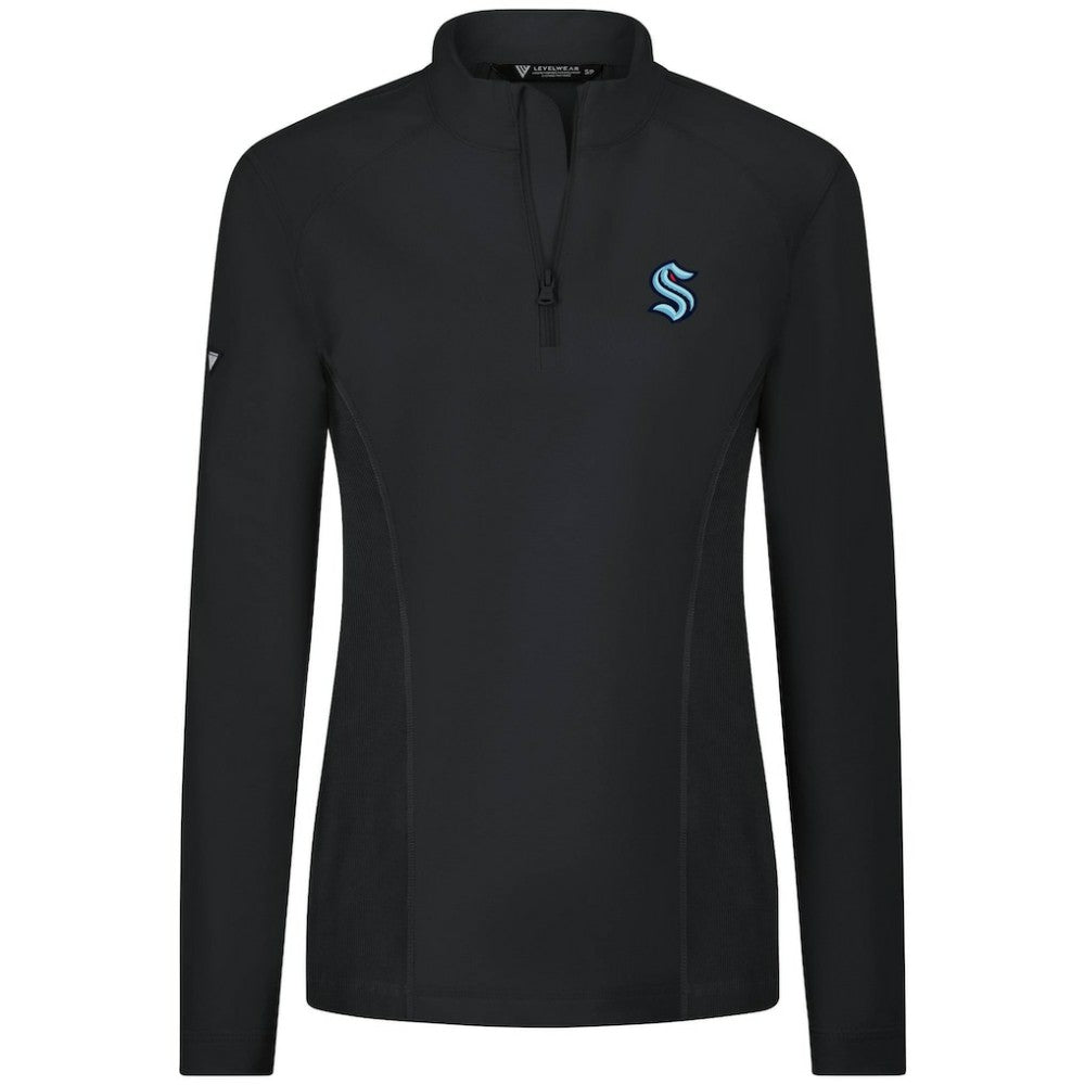 Seattle Kraken Levelwear Women's Upright Quarter-Zip Pullover