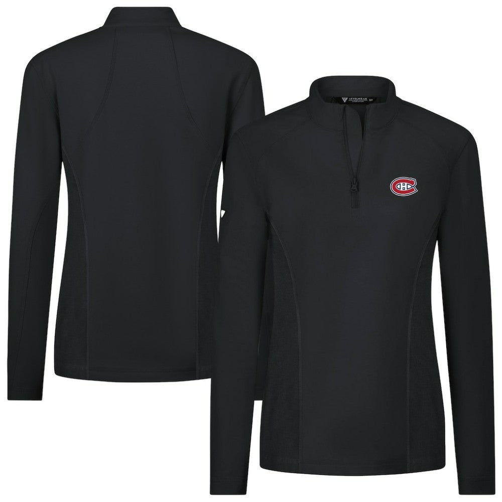 Montreal Canadiens Levelwear Women's Upright Quarter-Zip Pullover