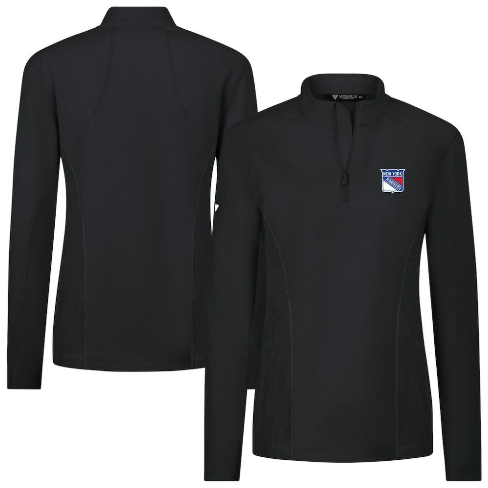 New York Rangers Levelwear Women's Upright Quarter-Zip Pullover