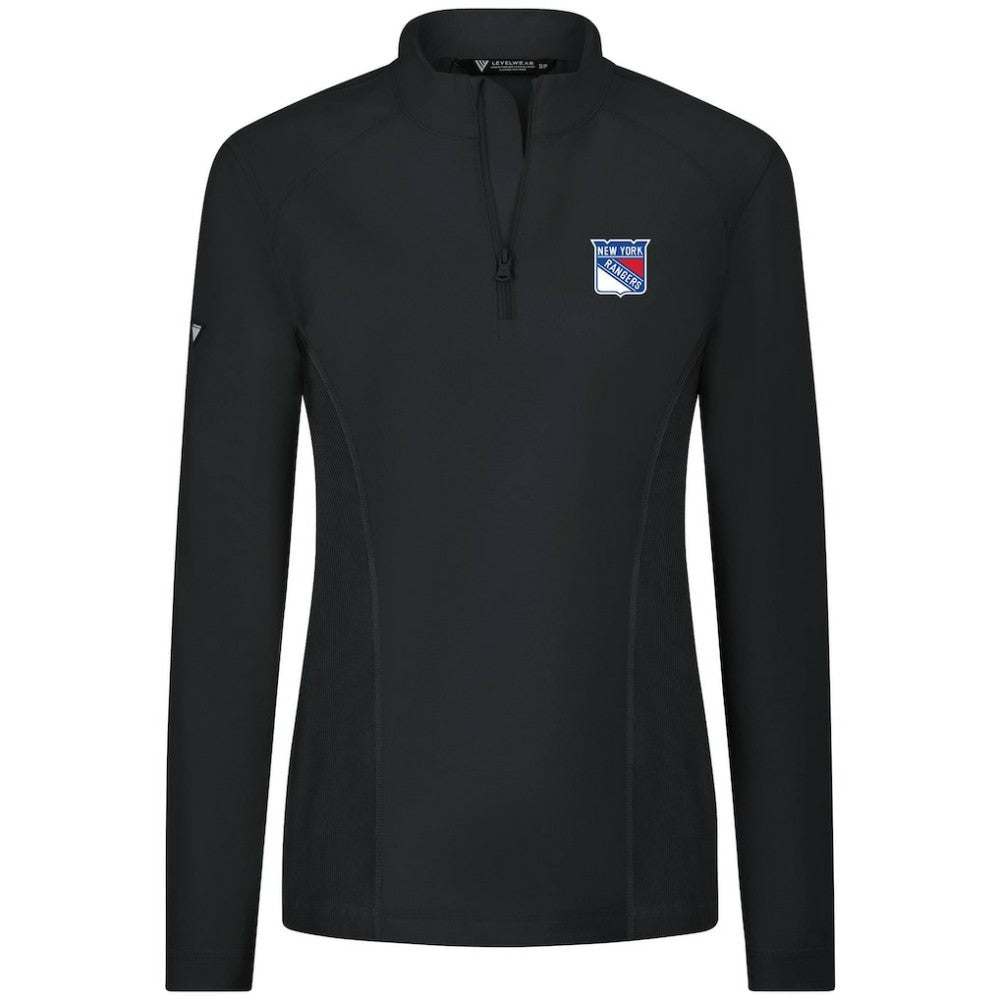 New York Rangers Levelwear Women's Upright Quarter-Zip Pullover