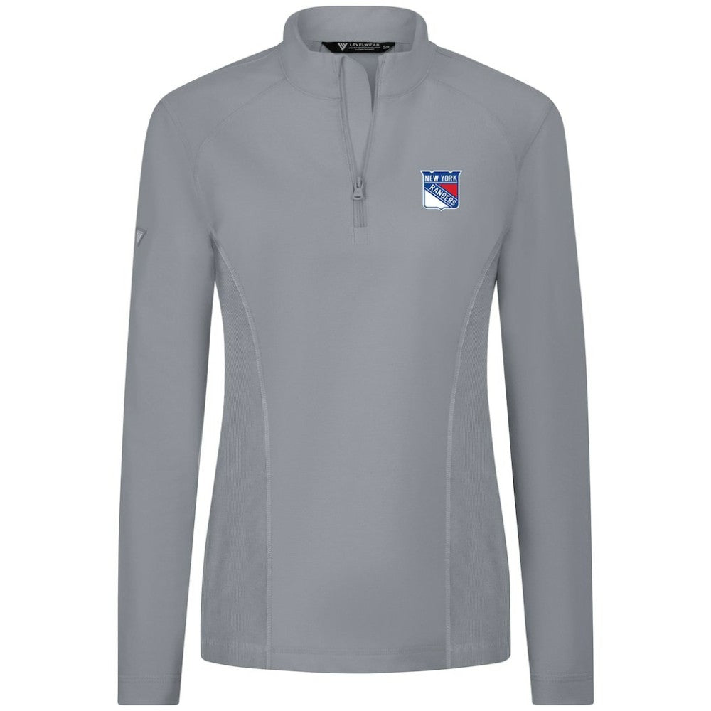 New York Rangers Levelwear Women's Upright Quarter-Zip Pullover