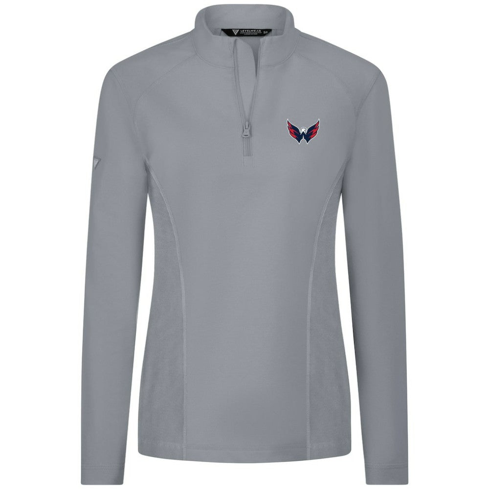Washington Capitals Levelwear Women's Upright Quarter-Zip Pullover