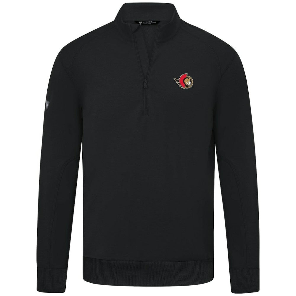 Ottawa Senators Levelwear Upright Tri-Blend Quarter-Zip Pullover
