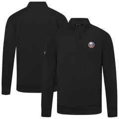 New York Islanders Levelwear Upright Tri-Blend Quarter-Zip Pullover