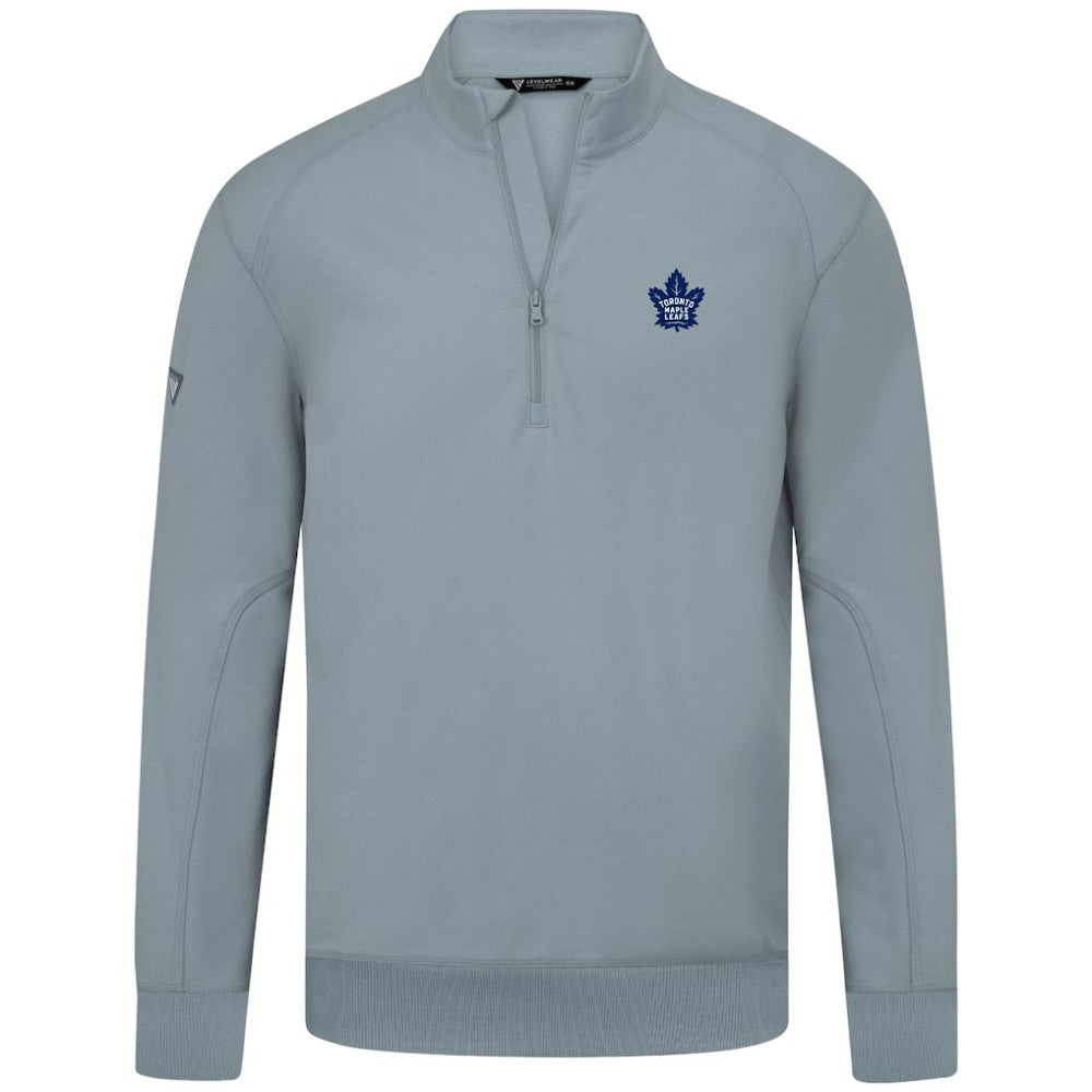 Toronto Maple Leafs Levelwear Upright Tri-Blend Quarter-Zip Pullover