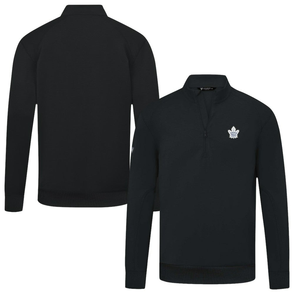 Toronto Maple Leafs Levelwear Upright Tri-Blend Quarter-Zip Pullover