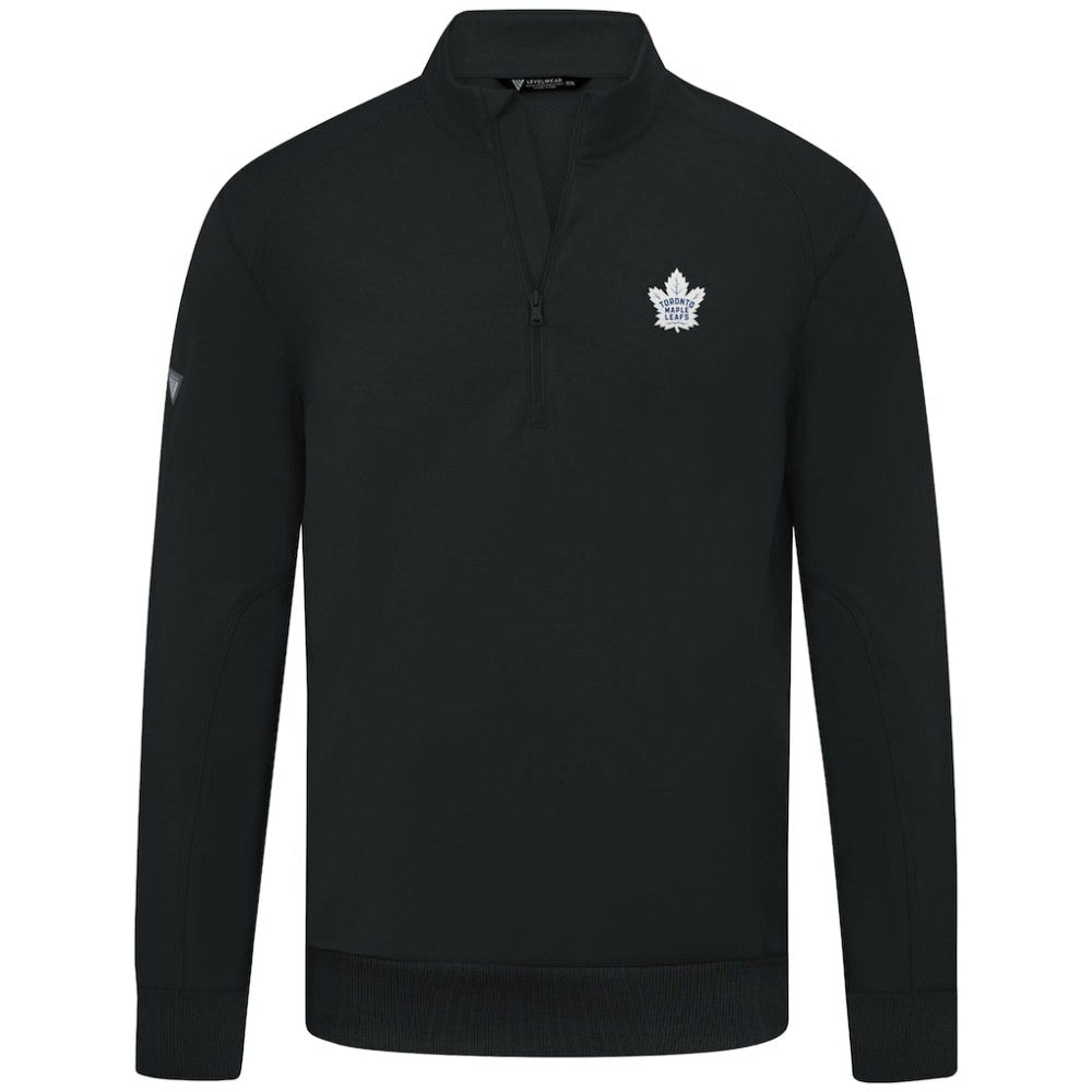 Toronto Maple Leafs Levelwear Upright Tri-Blend Quarter-Zip Pullover