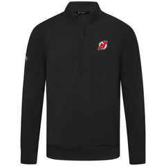 New Jersey Devils Levelwear Upright Tri-Blend Quarter-Zip Pullover