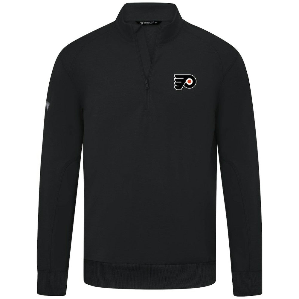 Philadelphia Flyers Levelwear Upright Tri-Blend Quarter-Zip Pullover