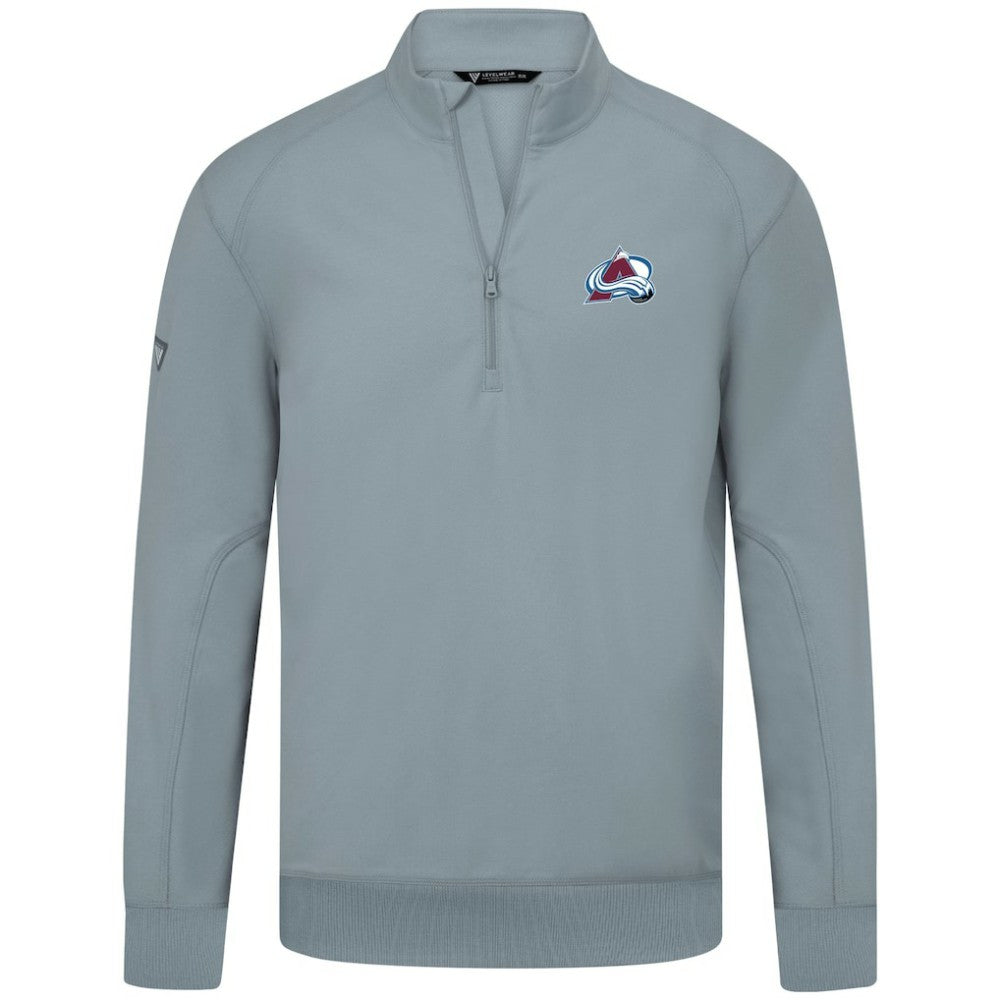 Colorado Avalanche Levelwear Upright Tri-Blend Quarter-Zip Pullover