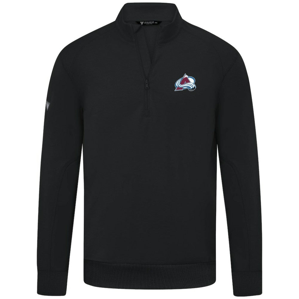 Colorado Avalanche Levelwear Upright Tri-Blend Quarter-Zip Pullover