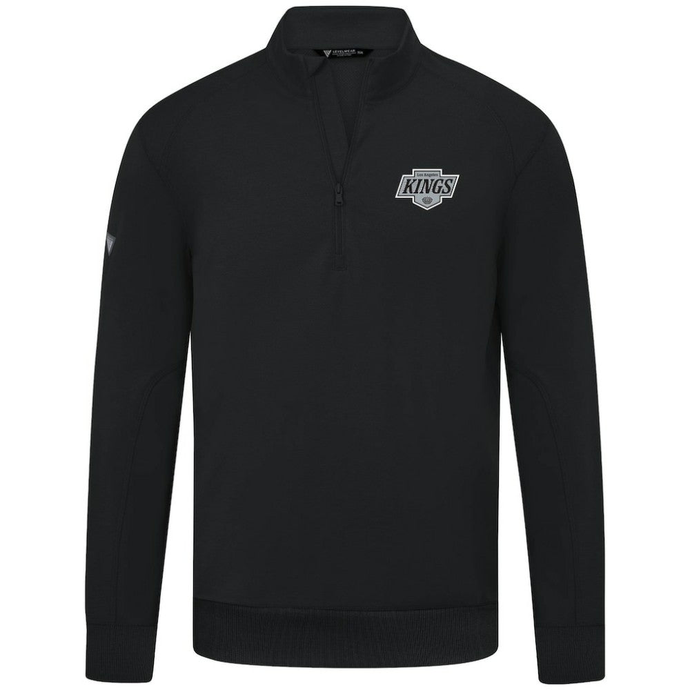 Los Angeles Kings Levelwear Upright Tri-Blend Quarter-Zip Pullover