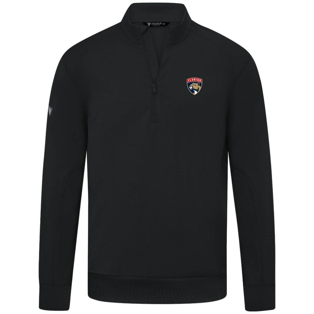 Florida Panthers Levelwear Upright Tri-Blend Quarter-Zip Pullover