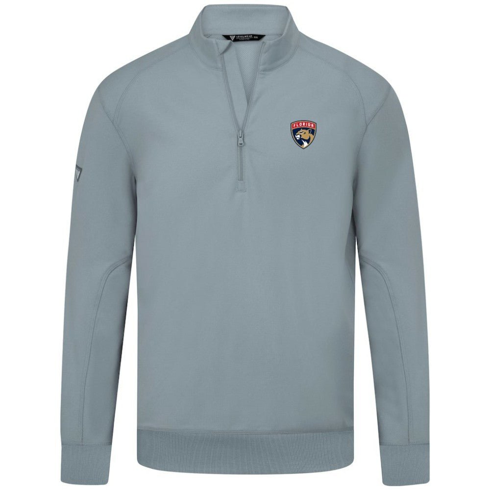 Florida Panthers Levelwear Upright Tri-Blend Quarter-Zip Pullover