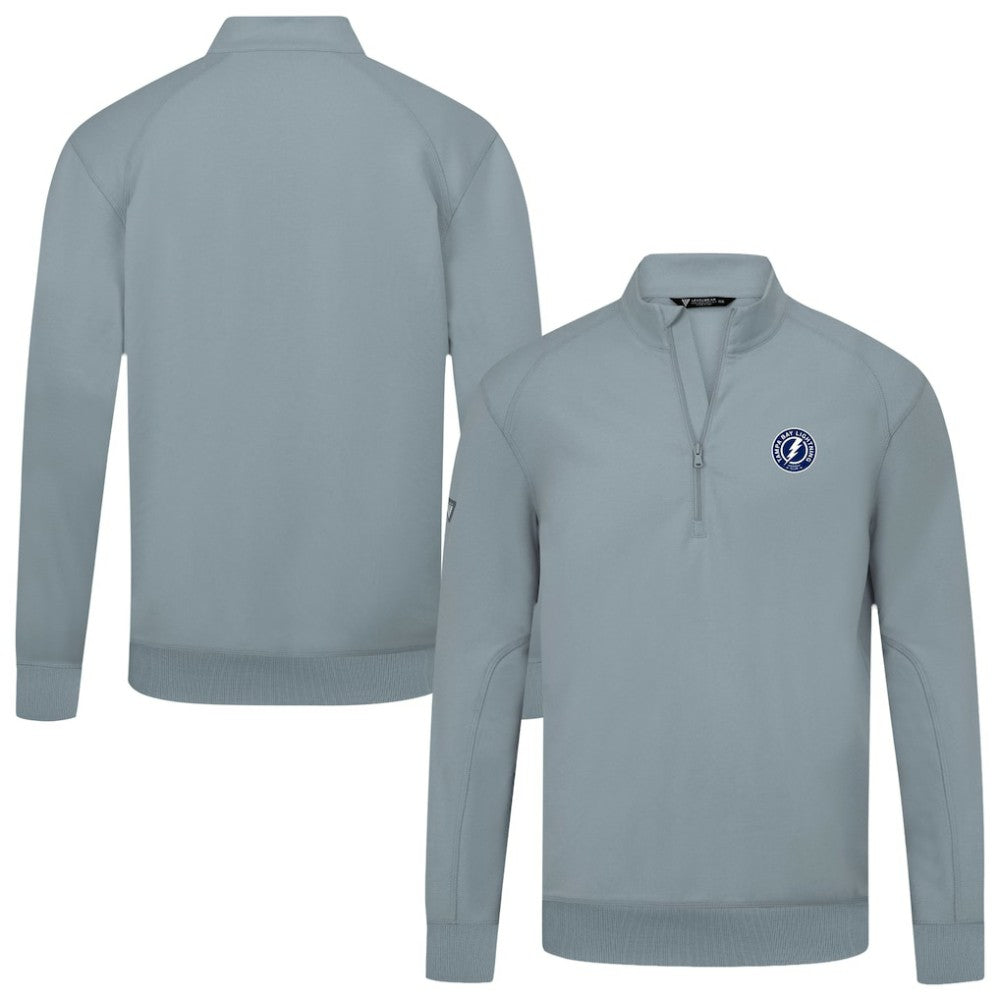 Tampa Bay Lightning Levelwear Upright Tri-Blend Quarter-Zip Pullover