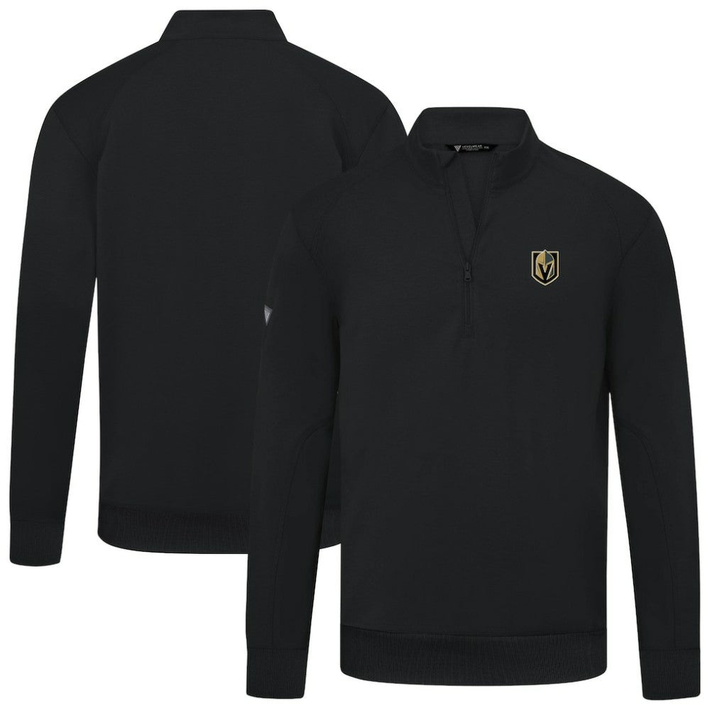 Vegas Golden Knights Levelwear Upright Tri-Blend Quarter-Zip Pullover